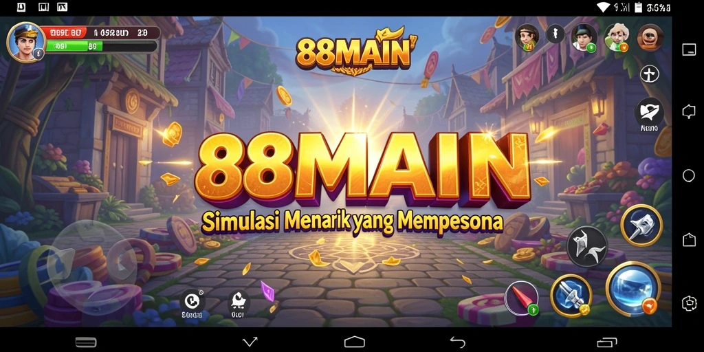 Tangkapan layar menampilkan gameplay interaktif dari 88MAIN.