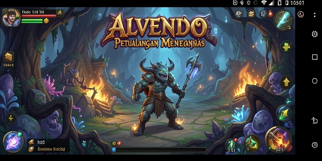 Gameplay ALVENDO yang menegangkan dan penuh petualangan.
