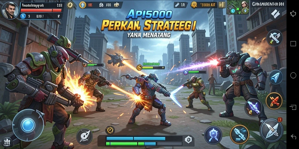 Tampilan gameplay menarik dari game strategi API5000.