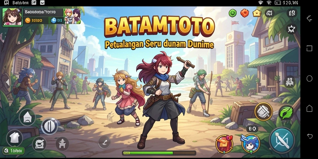 Tangkapan layar utama BATAMTOTO menunjukkan karakter dan dunia permainan yang indah.