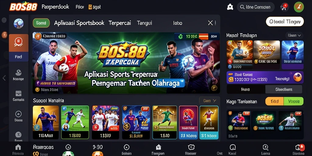 Tampilan menarik dari gameplay Sportsbook di BOS88.