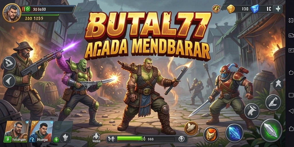 Tangkapan layar gameplay BRUTAL77 yang menunjukkan aksi seru dalam Arcade.