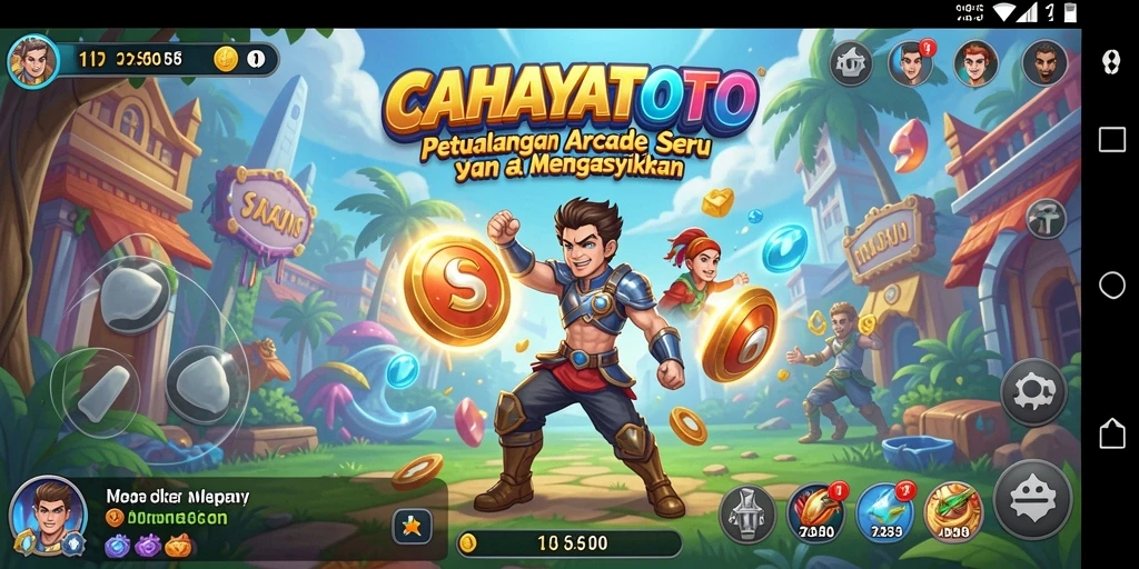 Tampilan gameplay CAHAYATOTO yang seru dan penuh warna.