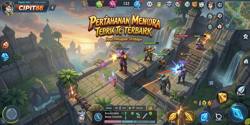 Tampilan gameplay menarik dari CIPIT88 dalam genre Tower Defense.