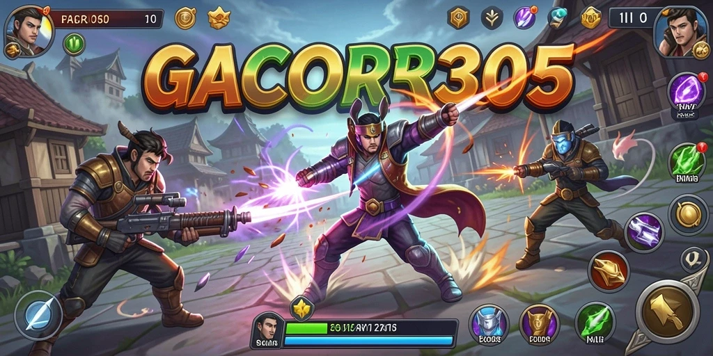 Tampilan gameplay menarik dari GACOR305 yang menonjolkan taktik strategi.