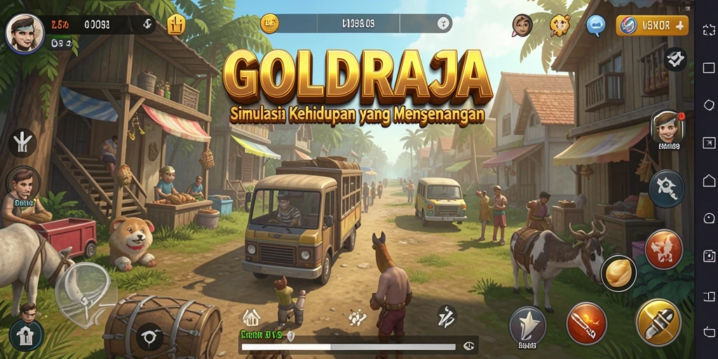 Pengalaman gameplay seru dalam GOLDRAJA dengan berbagai fitur interaktif.