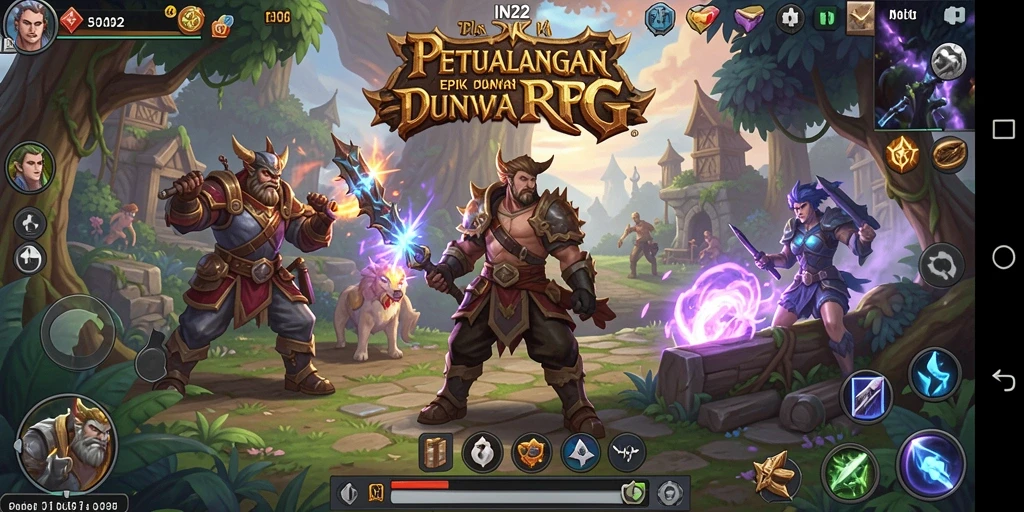 Tampilan gameplay IN22 dengan aksi RPG yang mendebarkan dan penuh strategi.