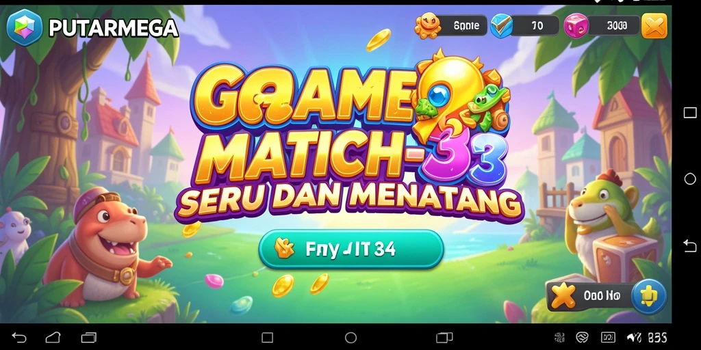 Tampilan gameplay PUTARMEGA yang menggugah selera.