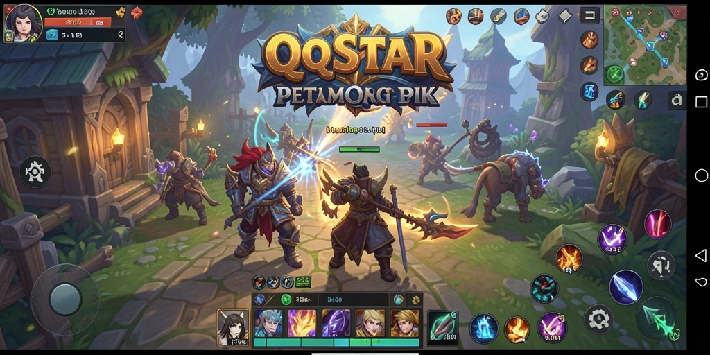 Tampilan gameplay seru dalam dunia MMORPG QQSTAR.