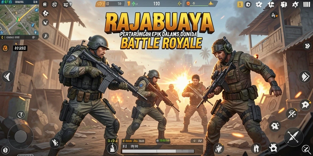 Tampilan aksi menegangkan dalam pertempuran RAJABUAYA yang seru.