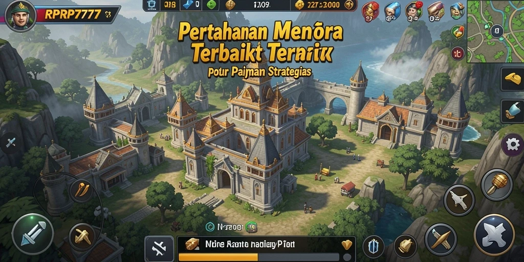 Tampilan screenshot RPRP777 menampilkan aksi seru dalam permainan Tower Defense.