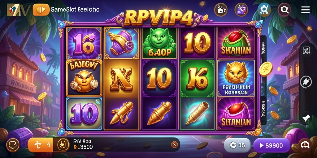 Tampilan menarik dari gameplay Game Slot RPVIP4.