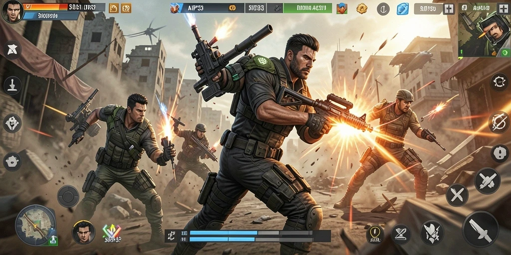 Gameplay SIP33 yang intens dengan pertarungan seru.