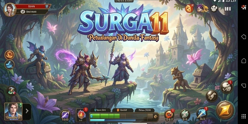 Tampilan gameplay SURGA11 yang penuh aksi dan petualangan menakjubkan.