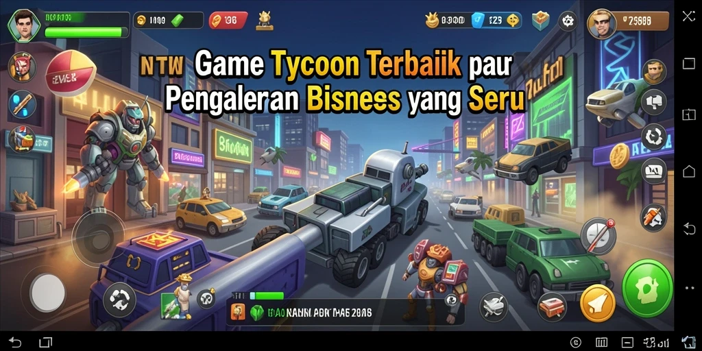 Screenshot V98 menampilkan gameplay yang menarik dan dinamis dari dunia Tycoon.