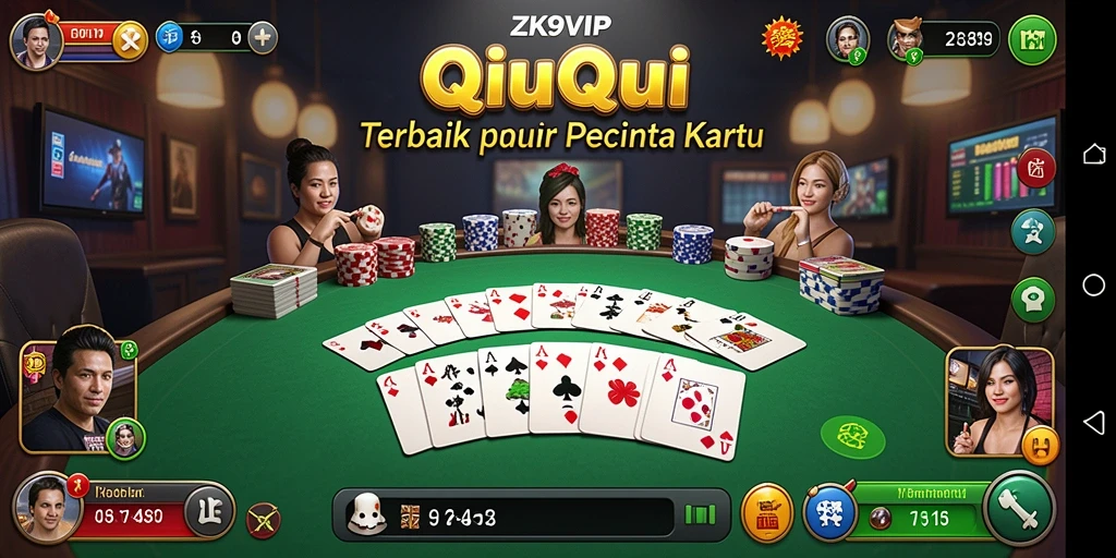 Screenshot gameplay menarik dari ZK9VIP yang menunjukkan momen seru di QiuQiu.